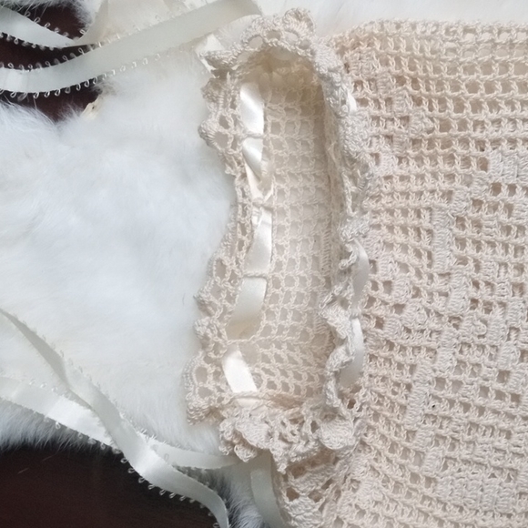 Handmade Ultra Bohemian Draw String Purse With Heart Pattern & Tassels - Picture 7 of 10